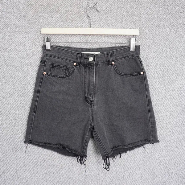 [BUNJANG] InstantFunk Women's Dark Blue Denim Shorts (Size 26-27) / 인스턴트펑크 여성 흑청 데님 쇼츠 반바지 26-27size