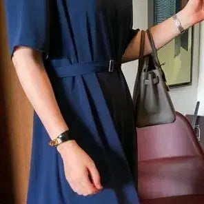 [BUNJANG] Labamba Room Carry Line Onewpiece Navy Dress / 라밤바룸  캐리라인 오브원피스