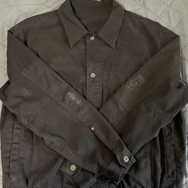 [BUNJANG] Politeu SASHIKO TRUCKER JACKET 2 (M) / 폴리테루 사시코 자켓(트러커) 2(M)