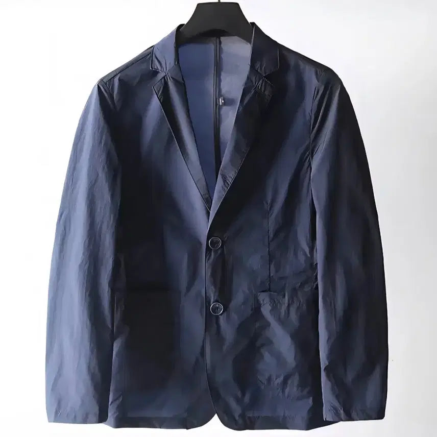 [BUNJANG] Big Size 115 Lightweight Windbreaker Blazer Jacket / 새상품)빅사이즈 2026년 여름 한겹 바람막이 블레이저 정장 자켓 마이 115