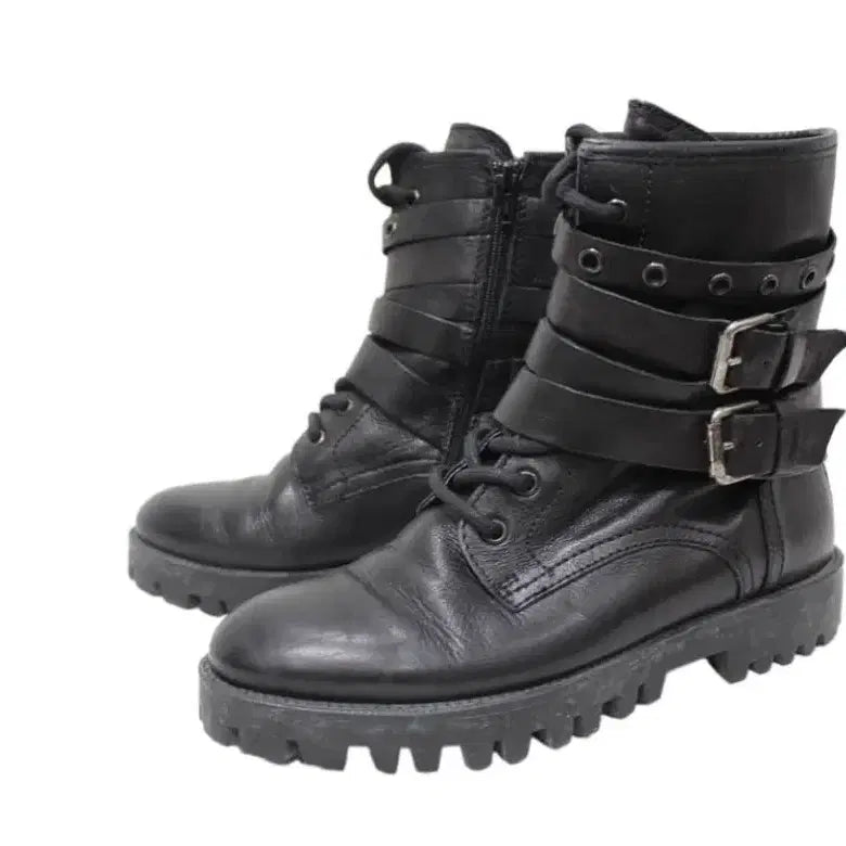 [BUNJANG] Ash Manas Strap Bandage Boots / ash manas 마나스 스트랩 밴디지 부츠