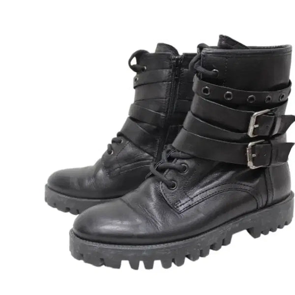 [BUNJANG] Ash Manas Strap Bandage Boots / ash manas 마나스 스트랩 밴디지 부츠