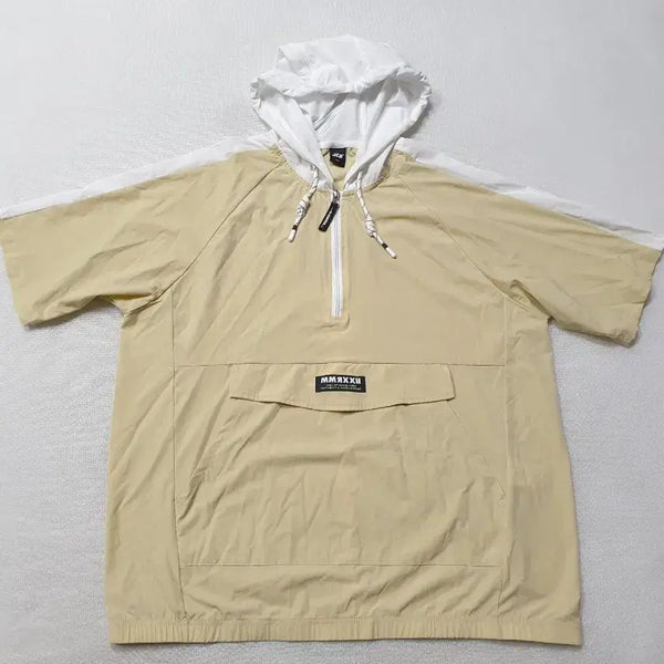 [BUNJANG] JCB Short Sleeve Anorak Hooded Jumper Beige 95-100 / JCB 반팔 아노락 후드 점퍼 베이지 95~100