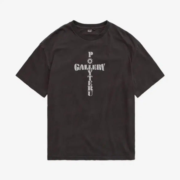 [BUNJANG] Polilteru Crosty Purple Grey 4 T-shirt / 폴리테루 크로스티 퍼플그레이4