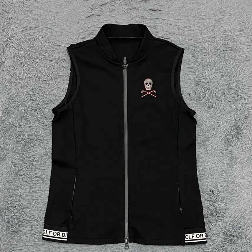 [BUNJANG] Mark &ロナ Women's Black Vest Zip-up M / (정품) 마크앤로나 여성 블랙 베스트 집업 M