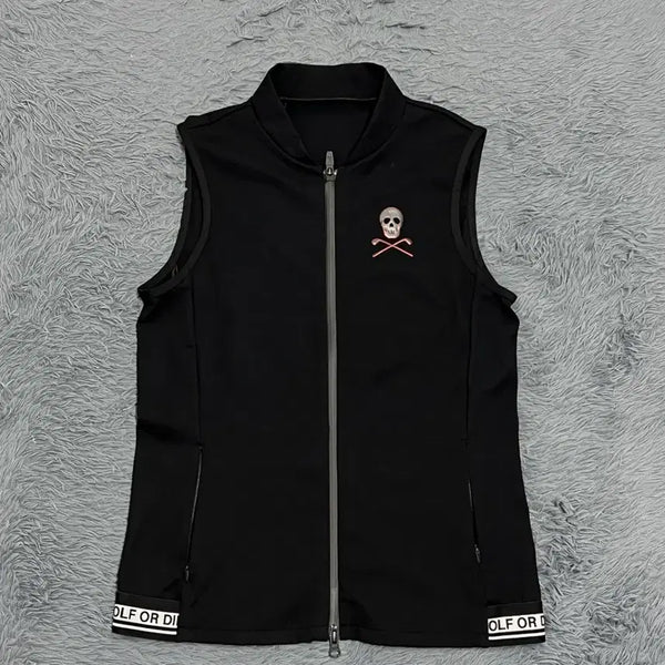 [BUNJANG] Mark &ロナ Women's Black Vest Zip-up M / (정품) 마크앤로나 여성 블랙 베스트 집업 M