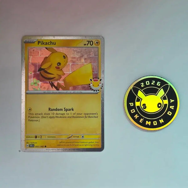 [BUNJANG] 30th Anniversary North American Pikachu Brick Pikachu Promo & Coin / 30주년 북미 피카츄 벽돌츄 프로모  & 코인