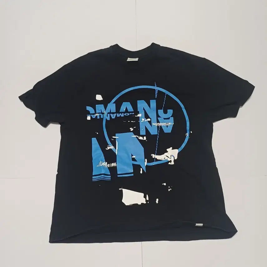 [BUNJANG] L Manual Short Sleeve T-Shirt Black / L 노매뉴얼 반팔티 블랙