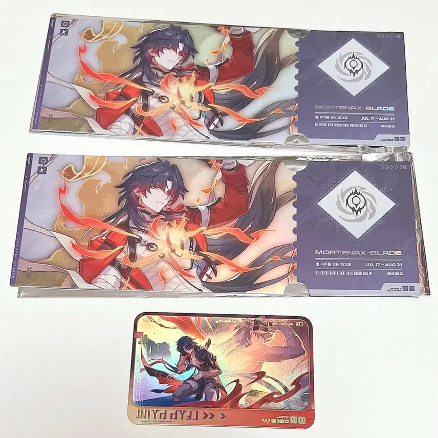 [BUNJANG] Honkai: Star Rail Blade Exhibition Special Ticket Set / 붕괴 스타레일 붕스 전시회 천야 블레이드 입장 특전 티켓 포카 포토카드 세트