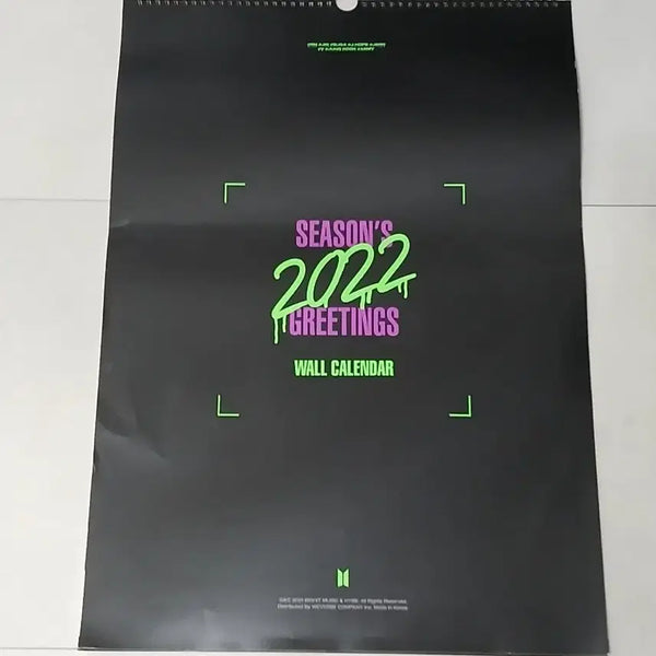 [BUNJANG] BTS 2022 Season's Greetings Wall Calendar / BTS 방탄소년단 2022 시즌 그리팅스 벽걸이 캘린더 달력