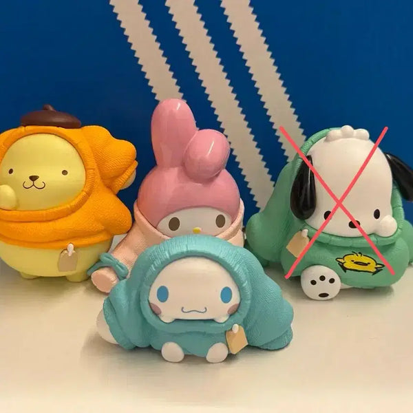 [BUNJANG] Sanrio Perihapi "Changing Clothes" Figure Set (Pom Pom Purin, My Melody, Cinnamoroll) / [오늘만할인/일괄]산리오 perihapi 오키가에츄 옷 갈아입는중 피규어(폼폼푸린/마이멜로디/시나모롤)