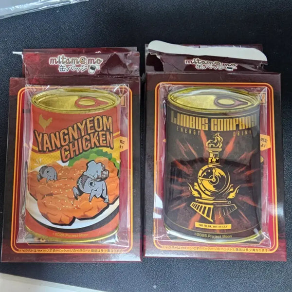 [BUNJANG] Limbus Company Canned Badge Bundle Set (Seasoning Chicken Bong-i, Limbus Logo) / 림버스 컴퍼니 통조림 캔뱃지 양념치킨 봉이,림버스 로고 일괄