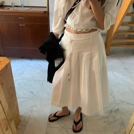 [BUNJANG] Tannat Flow Pleated Skirt / 새상품) 타낫 플로우 플리츠 스커트