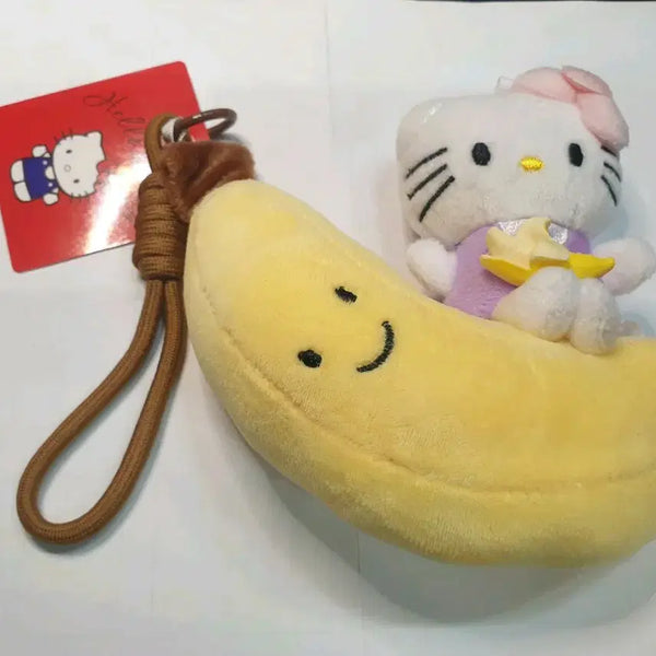 [BUNJANG] Hello Kitty Banana Plush Keychain / 헬로키티 바나나 인형 키링(8/17까지만판매)