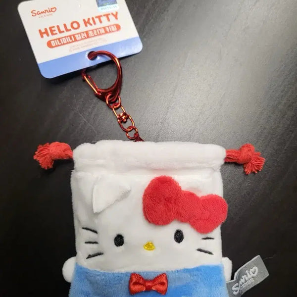 [BUNJANG] Sanrio Hello Kitty Mini Mini Drawstring Keychain / 정품 산리오 헬로키티 미니미니 컬러 조리개 키링