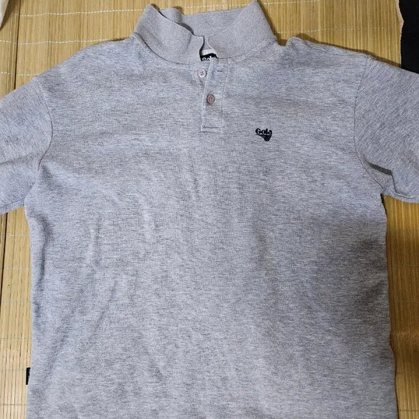 [BUNJANG] Gola Gray Short Sleeve T-Shirt / 골라(GOLA) 카라 반팔 티셔츠