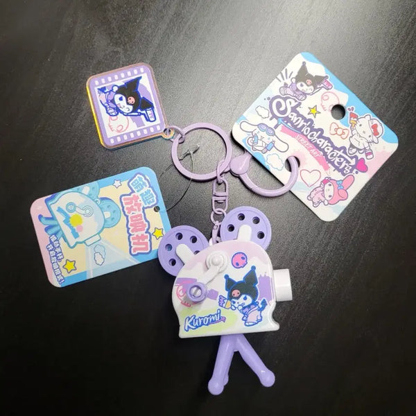 [BUNJANG] Sanrio Kuromi Beam Projector Keychain / 정품 산리오 쿠로미 빔 프로젝터 영사기 키링