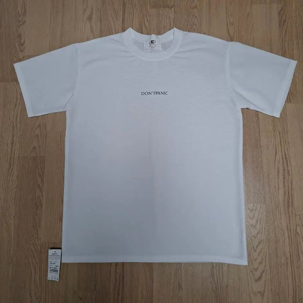 [BUNJANG] InchClothing White "DON'T PANIC" T-Shirt (Free Size) / 인칙클로딩 화이트 "DON'T PANIC" 반팔티(FREE) (남녀공용)