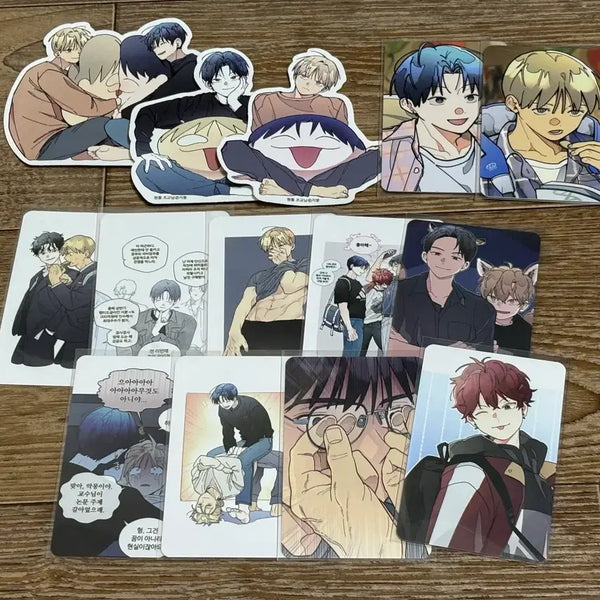 [BUNJANG] WON ROOM JOKYO Photo Sticker Bundle Set / 원룸조교님 투니크 방문포카 스티커 홈파티 일괄
