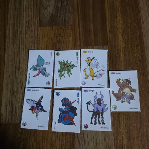 [BUNJANG] Pokemon Mega Ddibu Seal Bundle Set (7 Types) / 포켓몬 메가띠부씰 7종 일괄판매합니다
