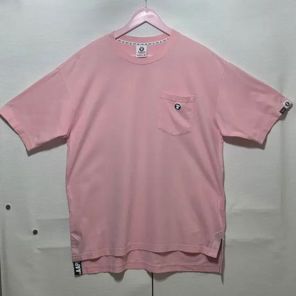 [BUNJANG] Aape by A Bathing Ape Pink Pocket T-Shirt (M) / 정품 Aape by A Bathing Ape 핑크 포켓 반팔티 M