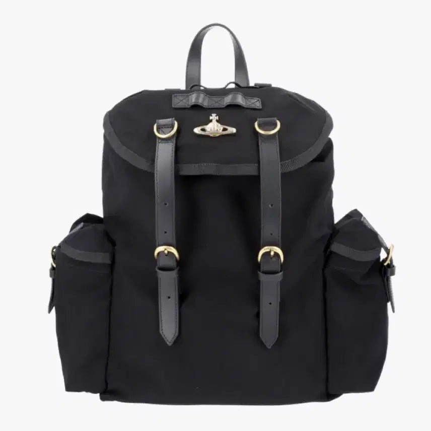 [BUNJANG] Vivienne Westwood Leather Logo Backpack / 비비안웨스트우드 백팩
