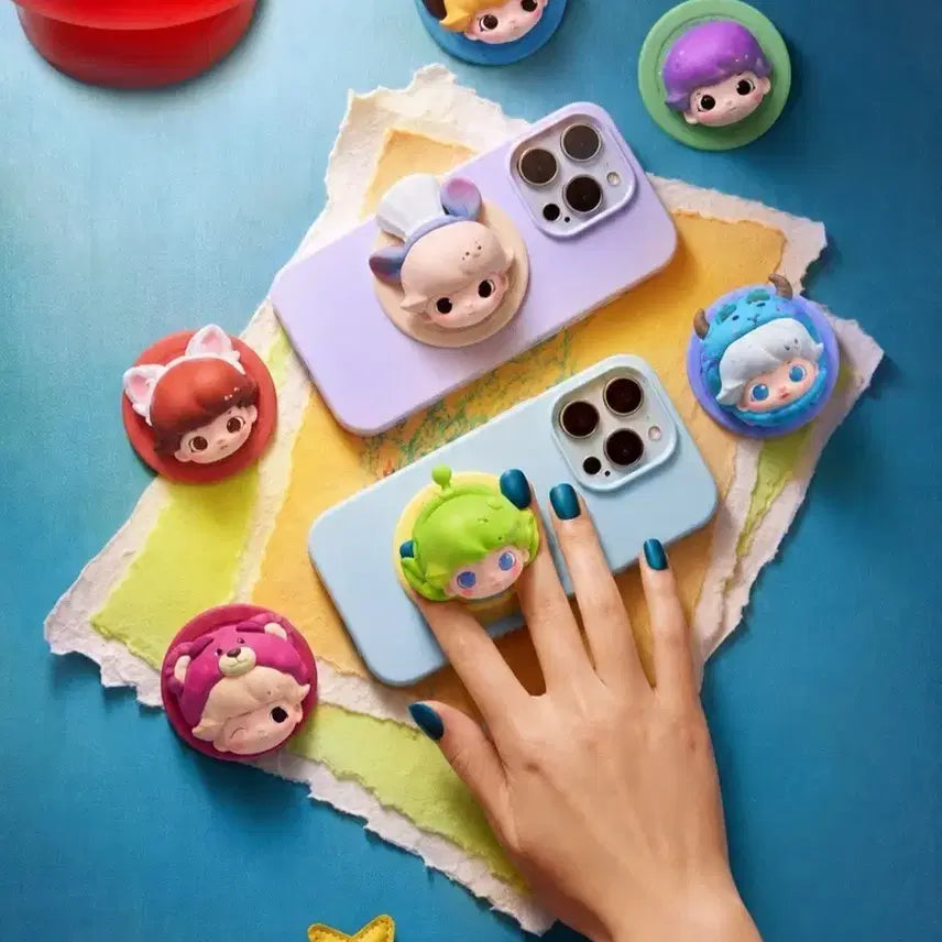 [BUNJANG] Pop Mart Dimoo World Pixar Character Magnetic Phone Grip Tok (Sealed) / (미개봉) 팝마트 디무 월드 픽사 캐릭터 폰 그립톡