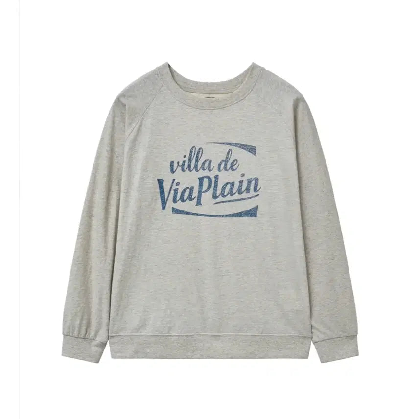 [BUNJANG] VIA PLAN B Logo Sweatshirt / 비아플레인 로고스웻셔츠