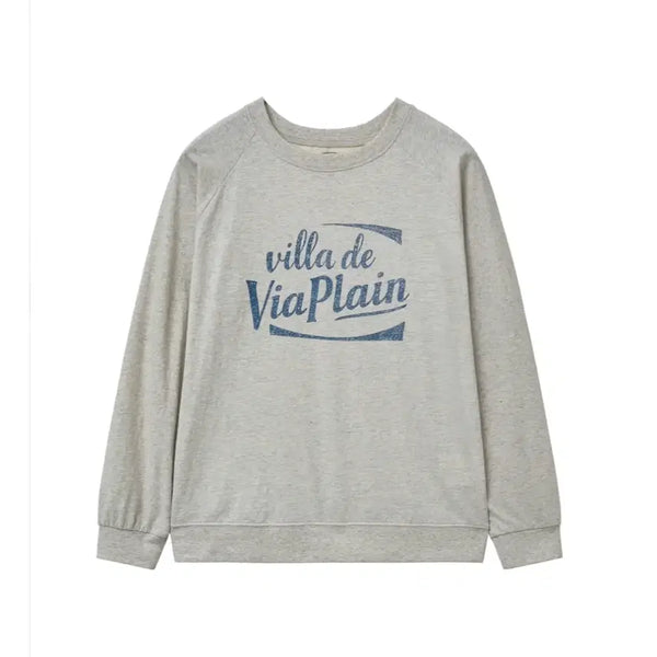 [BUNJANG] VIA PLAN B Logo Sweatshirt / 비아플레인 로고스웻셔츠