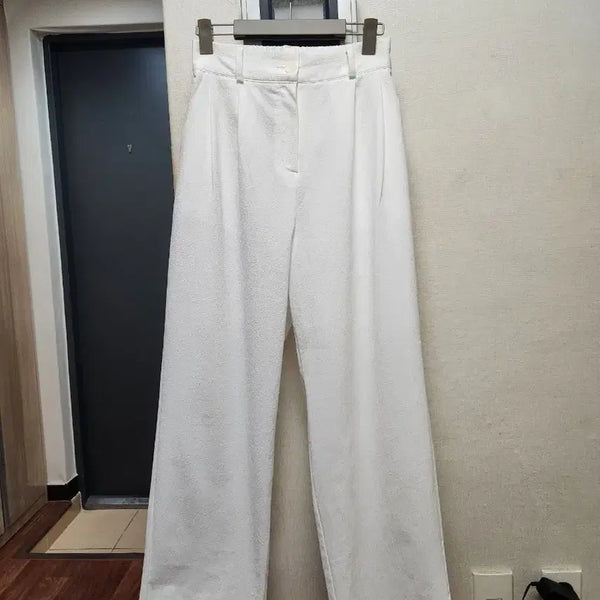 [BUNJANG] NannGoo White Wide Slacks / 난닝구 화이트 와이드 슬랙스