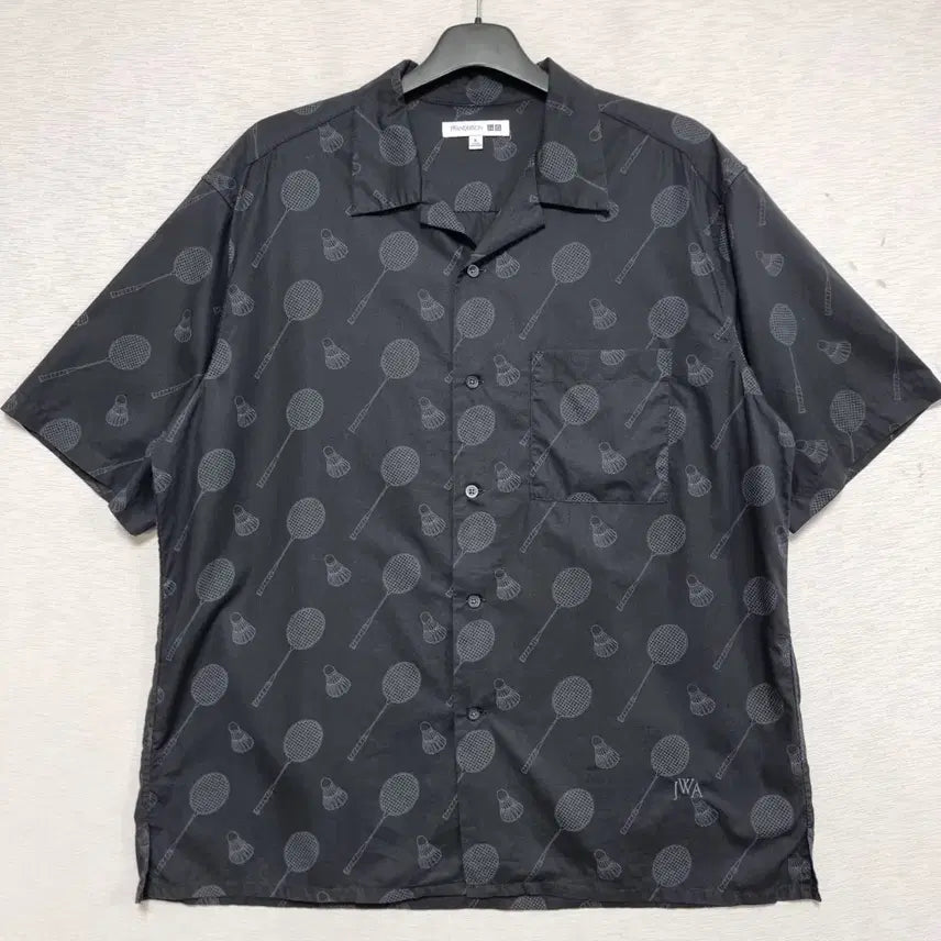 [BUNJANG] Uniqlo JW Anderson Badminton Pattern Shirt XL / 유니클로 JW앤더슨 배드민턴 패턴 셔츠 남자110사이즈 큰옷ㅡ0323ㅁㅁ