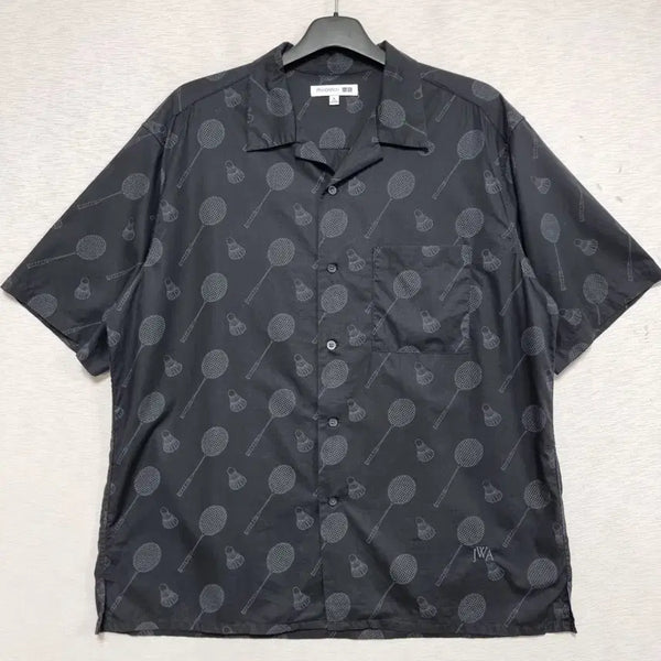 [BUNJANG] Uniqlo JW Anderson Badminton Pattern Shirt XL / 유니클로 JW앤더슨 배드민턴 패턴 셔츠 남자110사이즈 큰옷ㅡ0323ㅁㅁ