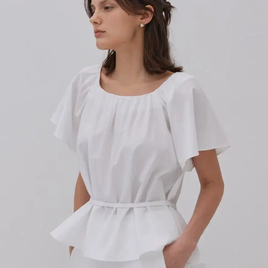 [BUNJANG] Mango Many Planis JANE Shirring Blouse / 망고매니플래니즈 블라우스