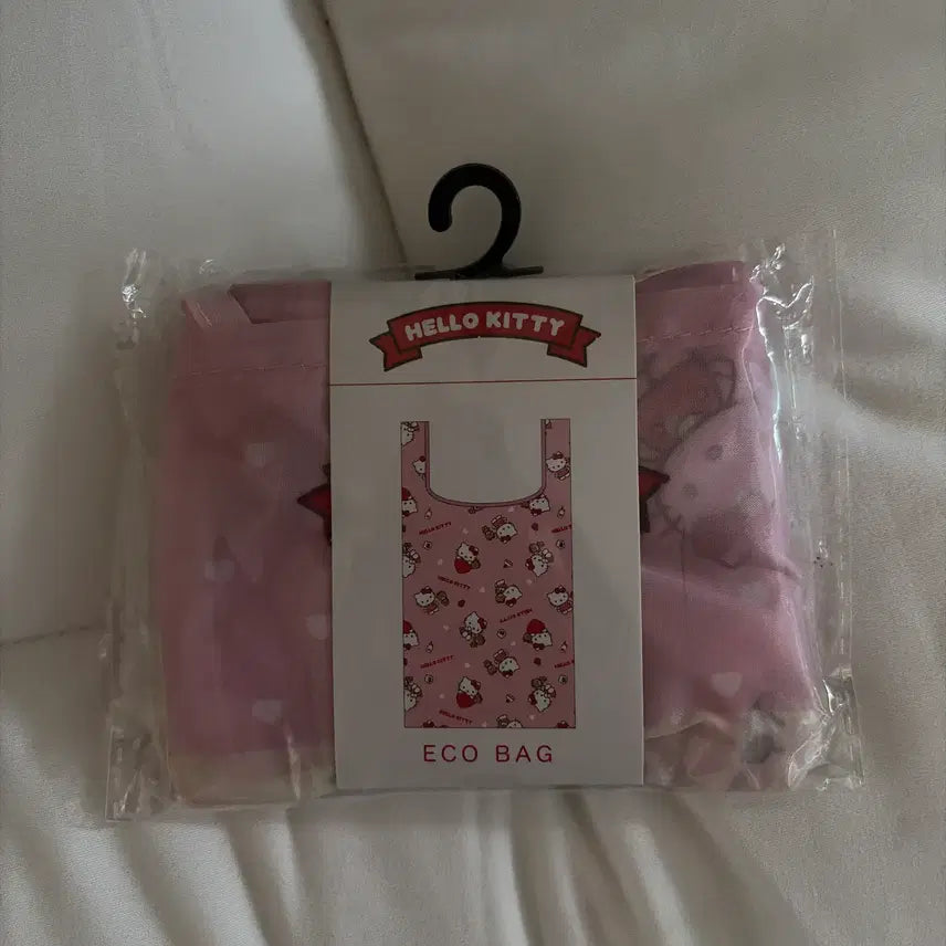 [BUNJANG] Sanrio Hello Kitty Eco Bag Shopping Bag Pink / 헬로키티 산리오 정품 에코백 장바구니 핑크 미개봉 새상품