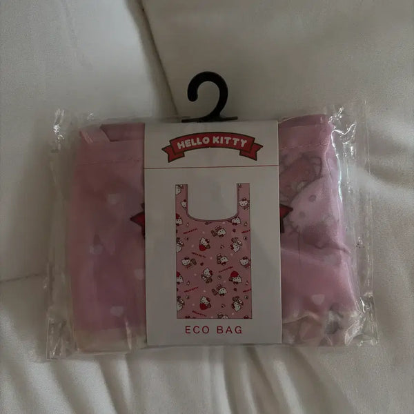[BUNJANG] Sanrio Hello Kitty Eco Bag Shopping Bag Pink / 헬로키티 산리오 정품 에코백 장바구니 핑크 미개봉 새상품