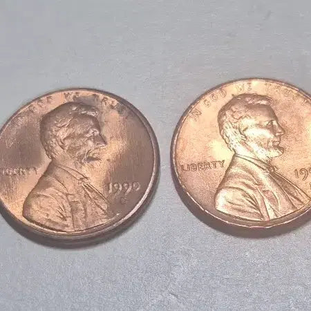 [BUNJANG] USA Penny Error Coins Collection (1987, 1990, 1996) / 미국 페니동전 1987 1990 1990 1996...에러비교