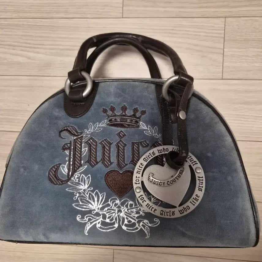 [BUNJANG] Juicy Couture Velvet Tote Bag / 쥬시꾸뛰르 벨벳 핸드백(중고 구매 후 사용x)