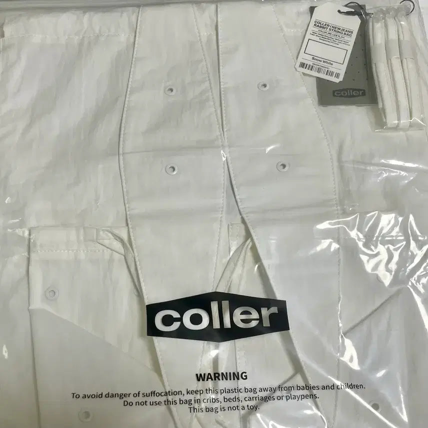 [BUNJANG] NewJeans x KOLLERY Rabbit String Bag White (Sealed) / 미개봉) 뉴진스 꼴레 토끼 스트링백 화이트