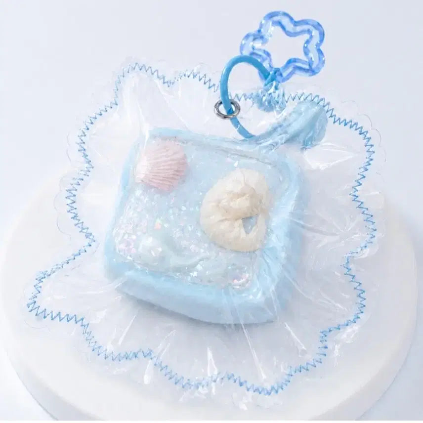 [BUNJANG] Totomi Lab Glittering Sea Squishy Keychain Stress Ball / 토토미랩 반짝이 바다 말랑이 키링 스퀴시 스트레스볼