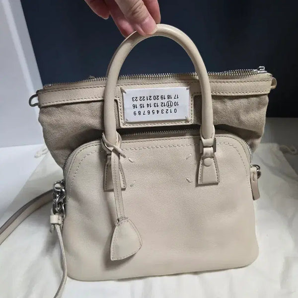 [BUNJANG] Maison Margiela 5AC Small Tote Bag Beige / (오늘만) 메종 마르지엘라 5AC 스몰 토트백 베이지
