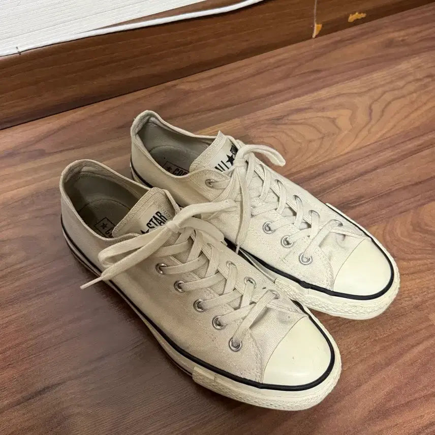 [BUNJANG] Converse All Star J Ox White Low Top Sneakers (Size 265) / 컨버스 올스타 제이옥스 8(265) 사이즈 화이트 로우 판매합니다.