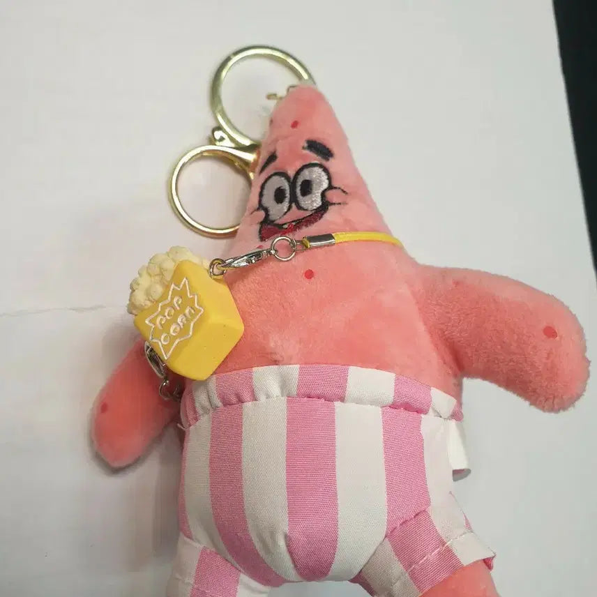 [BUNJANG] SpongeBob Patrick Star Popcorn Plush Keyring / 스폰지밥 뚱이 팝콘 인형 키링(8/17까지만판매)