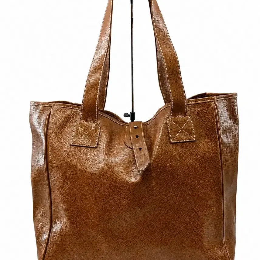 [BUNJANG] Ralph Lauren Full Grain Leather Tote Bag / 랄프로렌 폴로 소가죽 토트백 더블알엘 아닙니다