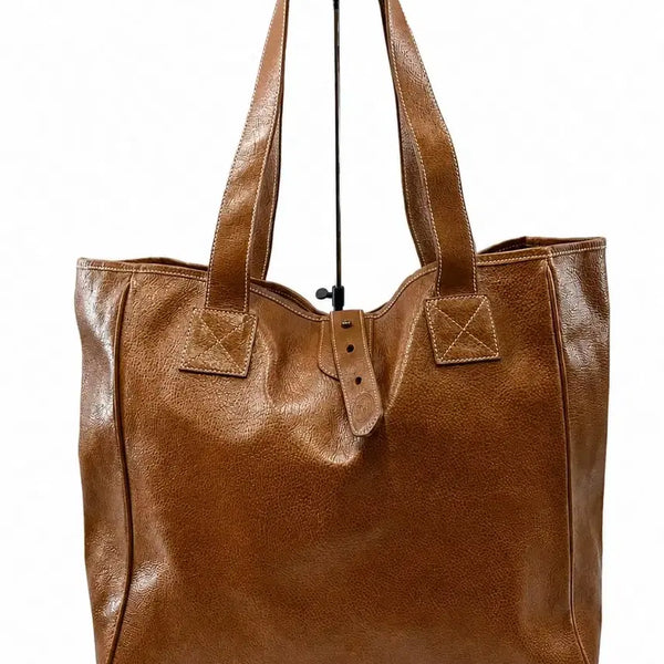 [BUNJANG] Ralph Lauren Full Grain Leather Tote Bag / 랄프로렌 폴로 소가죽 토트백 더블알엘 아닙니다