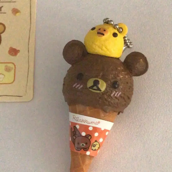 [BUNJANG] Rilakkuma Ice Cream Keychain / 리락쿠마 아이스크림 키링