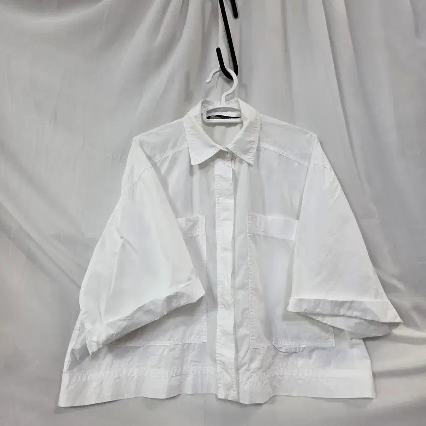 [BUNJANG] Zara Women's Plain 5-Sleeve White T-Shirt / 자라 여성무지 5부셔츠 흰색반팔26