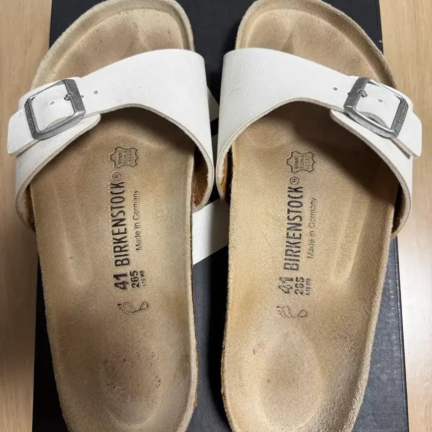 [BUNJANG] Birkenstock Madrid Sandals White Size 41 (265mm) / 정품 버켄스탁 마드리드 슬리퍼 41 (265mm) 화이트