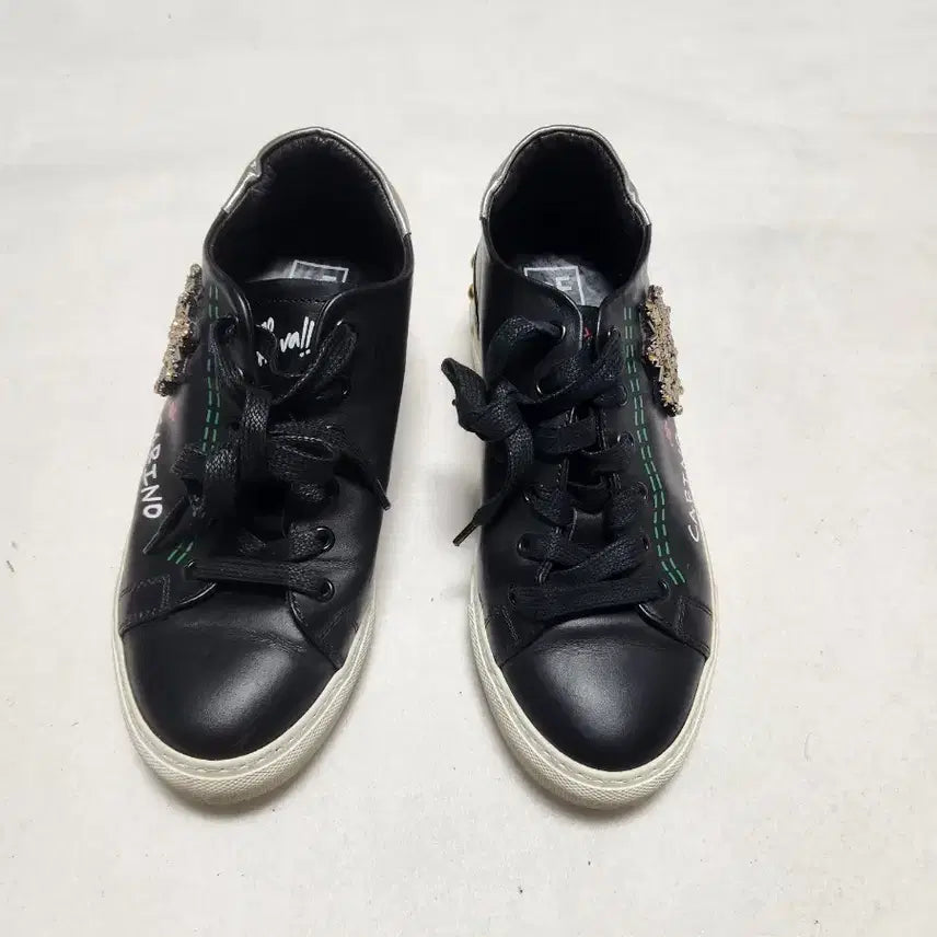 [BUNJANG] AF Made in Italy Black Sneakers Size 37.5 / AF Made in Italy 블랙 스니커즈37.5