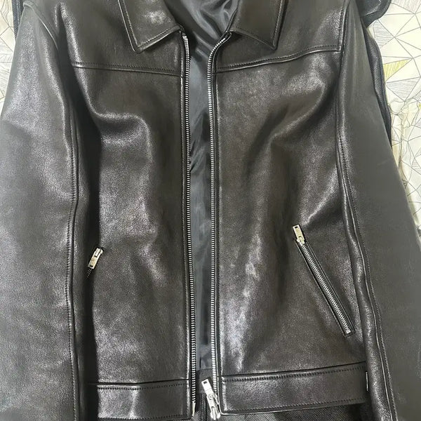 [BUNJANG] Noir Larmes Single Leather Jacket / 느와르라르메스 싱글 자켓