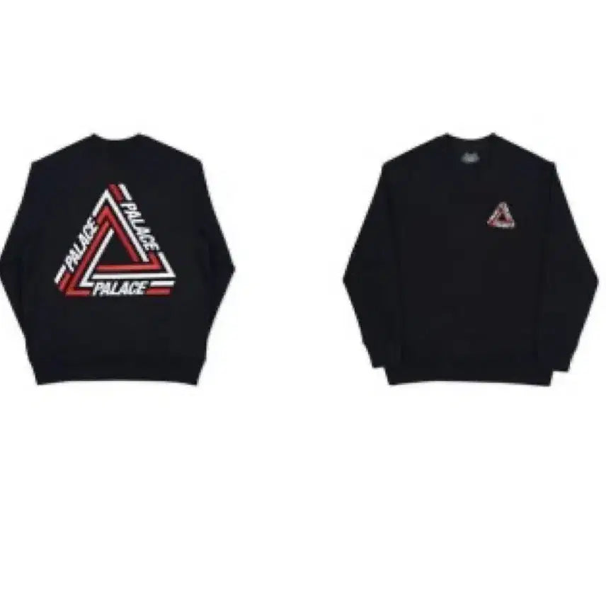 [BUNJANG] Palace Tri-Crub Sweatshirt Black / 팔라스 트라이 크루 맨투맨